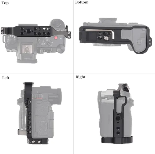 Miniatura 2 de Fotga Jaula de cámara de aluminio + asa superior para Panasonic Lumix S5II S5 Mark II G9II G9 Mark II sin espejo DSLR cámara haciendo videoclips