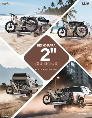 Miniatura 7 de RokRack S One 1-Ebike Rack con rampa, capacidad de 100 libras, soporte para bicicleta eléctrica de montaje en enganche único, se adapta a neumáticos