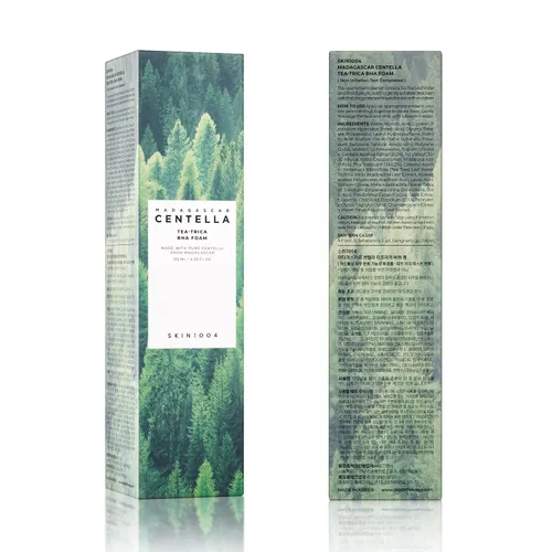 Miniatura 8 de SKIN1004 Tea-Trica BHA Foam 4.22 fl.oz, 125ml, removedor de maquillaje, limpiador facial coreano con Centella Asiática y árbol de té, limpiador