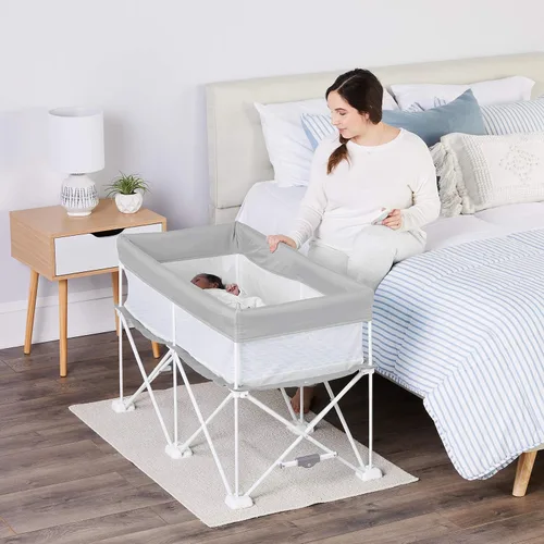 Miniatura 13 de Regalo Baby Basics - Moisés infantil con toldo, marca galardonada, plegado rápido y fácil de instalar, almohadilla extraíble, malla transparente