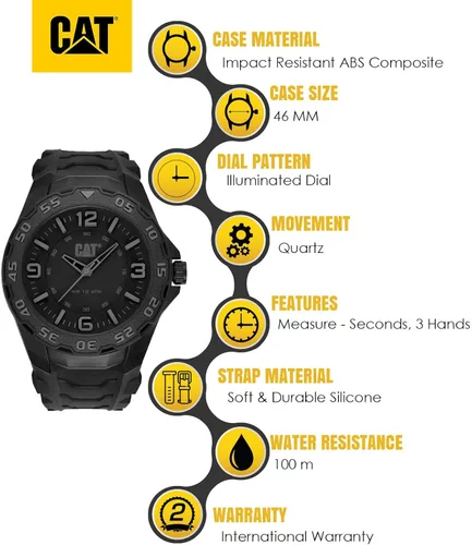 Miniatura 8 de CAT WATCHES Reloj de cuarzo para hombre con pantalla analógica y movimiento