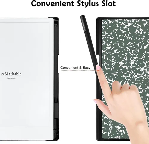 Miniatura 6 de Funda para Remarkable 2 Tablet de Papel 10.3" Lanzada en 2020, Funda de Libro Folio Protectora Liviana y de Carcasa Dura con Soporte de Lápiz Libro