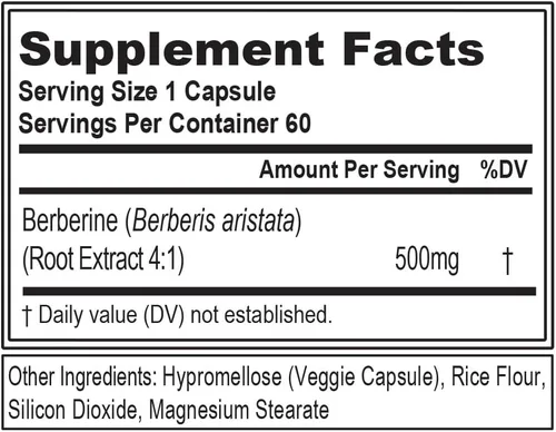 Miniatura 2 de Evlution Nutrition Berberine - Apoya la salud del corazón y la salud general - 500 mg de berberina pura por porción - Fórmula vegana - Sin OMG
