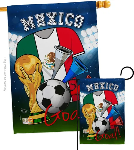 Miniatura 11 de Bandera de la Copa Mundial de Fútbol de México, juego deportivo, pelota de fútbol, actividades de entretenimiento, decoración física, pancarta