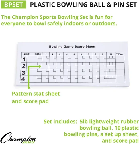 Miniatura 5 de Champion SportsWeighted Foam Bowling Pin Set