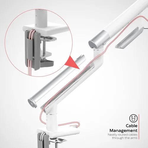 Miniatura 5 de CTA Digital Soporte de abrazadera para brazo de tableta para escritorios con seguridad antirrobo para iPad serie 10.2 - iPad Air 3 - y iPad Pro 10.5
