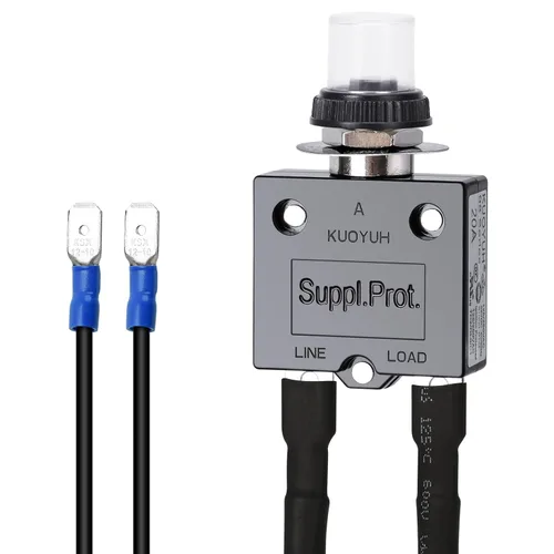 Miniatura 6 de Interruptor de botón pulsador de 3 amperios, probador de fusibles briidea Restablecimiento manual 32V, protección de bajo voltaje
