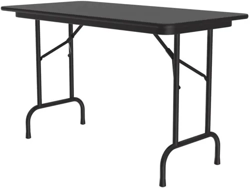 Miniatura 8 de Correll - Mesa plegable de utilidad resistente, parte superior de melamina, fabricada en Estados Unidos, delantal de acero fuerte, 24 x 60 pulgadas