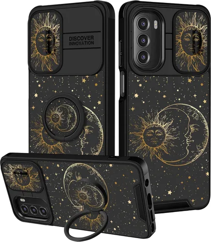 Miniatura 11 de para Moto G 5G 2023 funda - Cubierta de teléfono linda con corazón para mujeres y niñas, diseño único negro con cubierta deslizante para la cámara