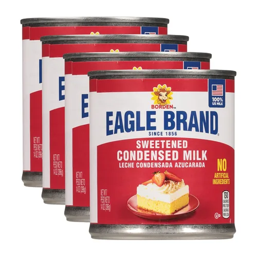 Miniatura 12 de Eagle Brand Leche condensada endulzada de 14 onzas, ideal para flan, cocinar, hornear, bebidas, postres, helados, sin ingredientes artificiales, sin
