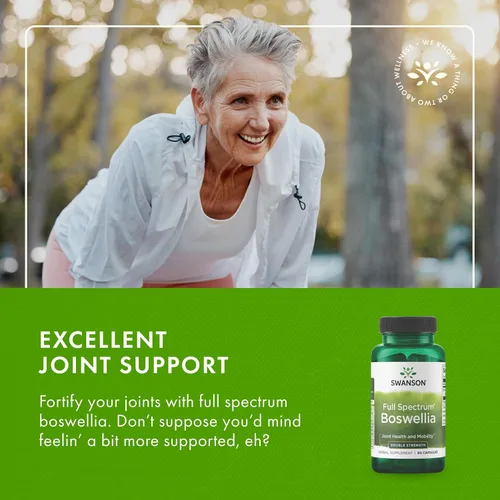 Miniatura 6 de Swanson Suplemento ayurvédico para articulaciones Boswellia Serrata de doble fuerza para adultos activos que buscan flexibilidad y apoyo