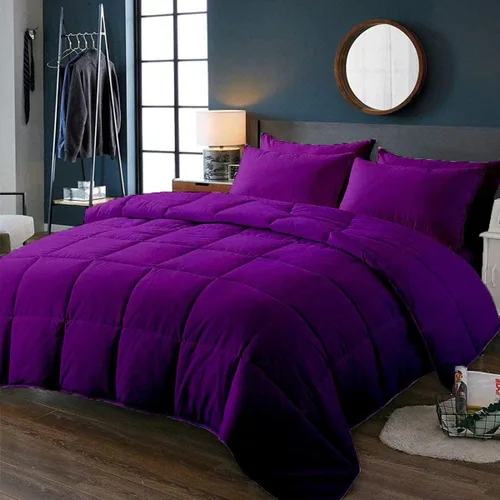 Miniatura 3 de Edredón de cama de tamaño grande para todas las estaciones, relleno de edredón acolchado alternativo con pestañas de esquina, cálido para invierno