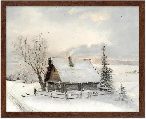 Miniatura 23 de Poster Master Póster vintage The Beginning Of Spring – Impresión retro de invierno – Arte de nieve – Arte de paisaje – Regalo para hombres y mujeres