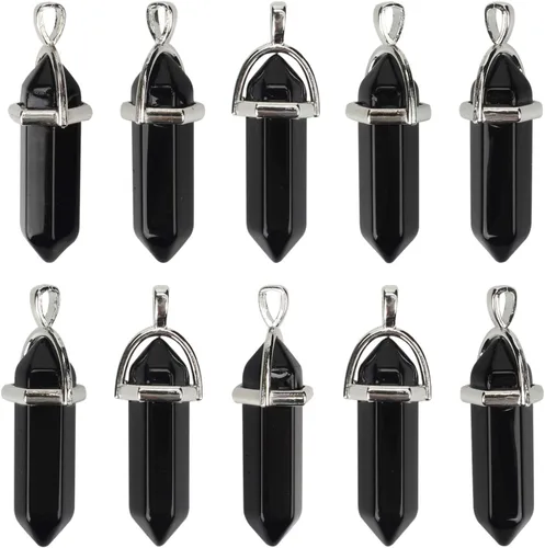 Miniatura 8 de Colgante auténtico del chakra del Reiki del punto de curación de la piedra del cuarzo, joyería que hace las piedras al por mayor, latín, Amatista