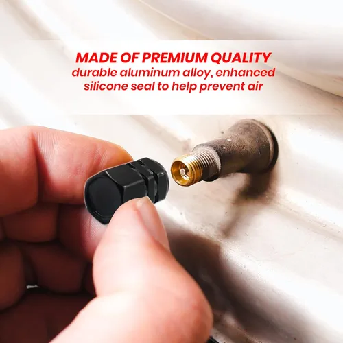 Miniatura 3 de Performore 8 tapas de válvula de neumático, cubiertas de vástago de alta resistencia Universal para rueda de coche de aluminio, tapas de válvula