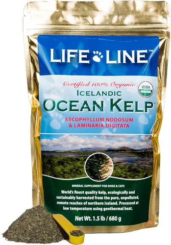 Miniatura 9 de Life Line Algas Marinas Oceánicas Orgánicas Certificadas por USDA para Mascotas y Ganado Apoya la Salud de la Piel y el Pelaje, la Función