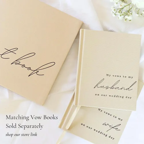 Miniatura 6 de Libro de invitados de boda personalizado 2026 año – Libro de visitas de fotos de lino para firmar en la recepción – Incluye esquinas de fotos