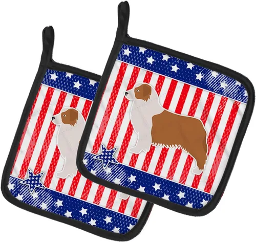 Miniatura 101 de Caroline's Treasures BB3567PTHD - Juego de soportes para ollas de cocina resistentes al calor, almohadillas calientes para cocinar, hornear, Copo