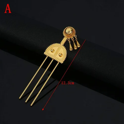 Miniatura 2 de Horquilla etíope joyería Etiopía Peines para el pelo África Horquilla Eritrea Kenia Hair Sticks Habasha