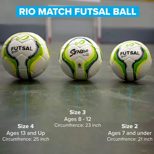 Miniatura 6 de Senda Rio Premium Training Balón de fútbol sala de bajo rebote, certificado de comercio justo