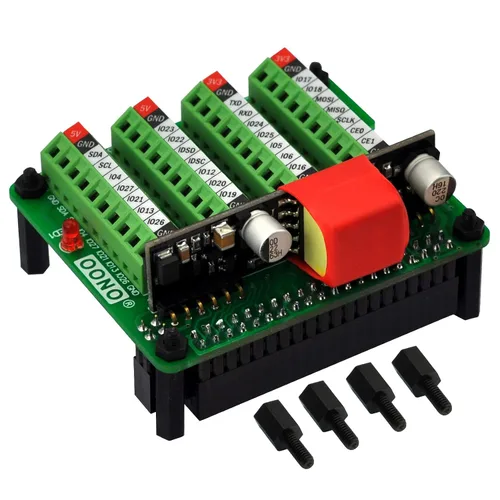 Miniatura 2 de OONO RPi PoE y bloque de terminales GPIO Breakout Board Módulo para Raspberry Pi 3B+4B