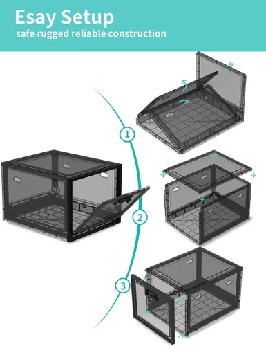 Miniatura 6 de Caja de bloqueo para medicamentos seguros, caja de almacenamiento con cerradura de 10 litros para refrigerador/aperitivos alimentos, cajas