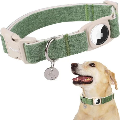Miniatura 33 de DOGWONG Collar para perro de San Valentín, collar ajustable de algodón con corazón de caramelo azul, perfecto para perros pequeños a medianos