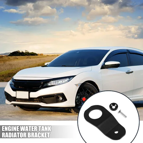 Miniatura 2 de X AUTOHAUX Soporte de Radiador del Tanque de Agua del Motor Soporte de Montaje del Radiador y Kit de Arandelas para Honda Civic 1996-2000 Aleación