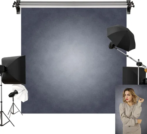 Kate Telón de fondo gris gradual gris de 6.5 x 6.5 pies, textura gris, fondos de fotografía para retratos, fondo de textura abstracta, accesorios de