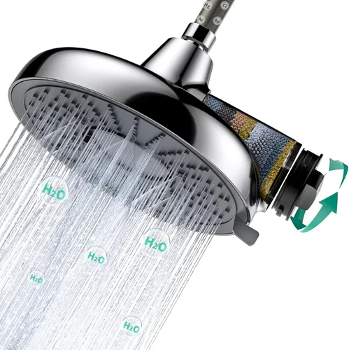 Miniatura 5 de Longriver Cartucho de repuesto para cabezal de ducha filtrado F8, compatible con productos idénticos, 99% elimina cloro, metales pesados