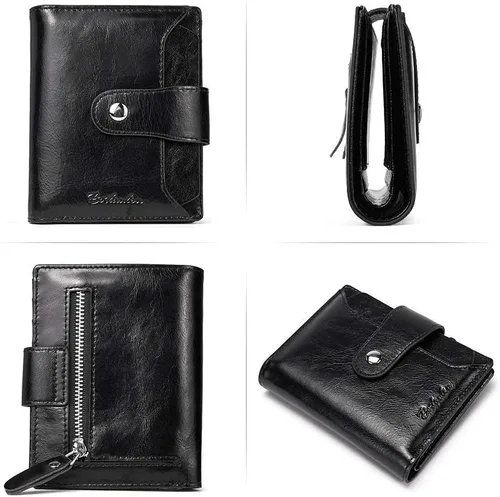 Miniatura 8 de BOSTANTEN Maletín de cuero para mujer, cartera de cuero para mujer