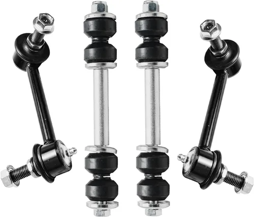 Detroit Axle - 4 barras estabilizadoras para Chevrolet Trailblazer GMC Envoy 2008-2009, Saab 9-7X 2008, 4 barras estabilizadoras delanteras y