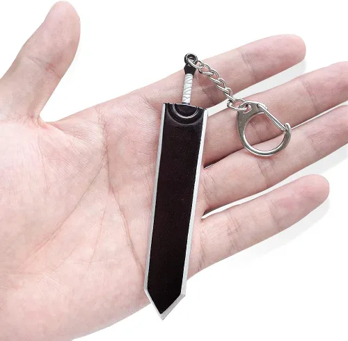 Miniatura 7 de Berserker Guts Dragon Slayer - Collar de espada con llavero Marca de cadenas de runas de sacrificio Regalo para mujeres, hombres y fans