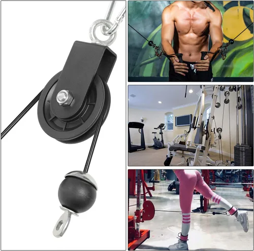 Miniatura 2 de Cable de polea grueso de 0.197 in de alambre de acero para máquinas de cable, equipo de gimnasio en casa, accesorio de ejercicio de fitness