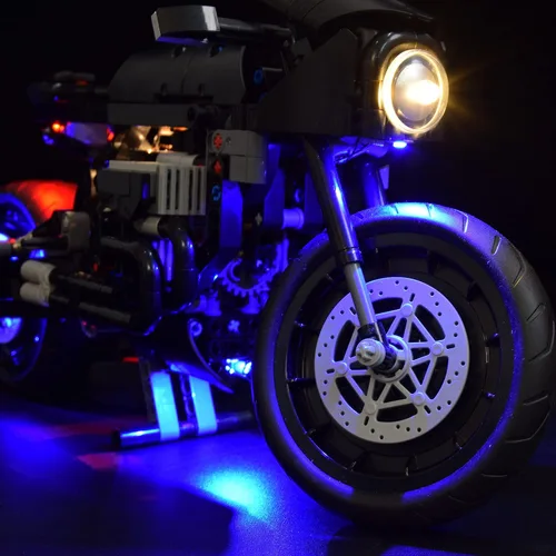 Miniatura 5 de LightGo Kit de iluminación LED diseñado para Lego 42155 The Batman Batcycle Building Set - No incluye modelo (versión clásica)
