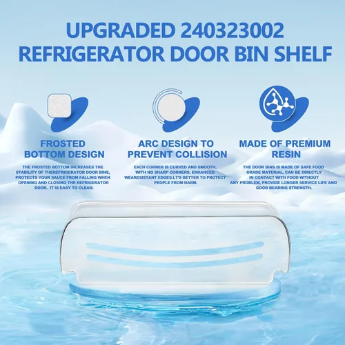 Miniatura 6 de UPGRADE 240323002 - Pieza de repuesto para estante de puerta de refrigerador, compatible con Frigidaire FGHS2631PF4A, FGHS2655PF5A, FGHS2655PF4