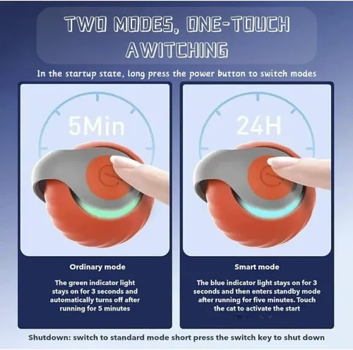 Miniatura 3 de Paquete de 2 juguetes para gatos Speediest Tail 2.0, juguete interactivo, juguetes para gatos de interior, bola de gato viral masticable, juguete