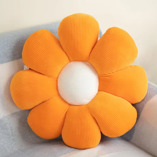 Miniatura 14 de Almohada en forma de flor, cojín de almohada de margaritas, almohada estética de margaritas, bonito cojín de asiento, almohadas decorativas de 1pcs