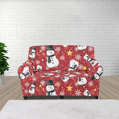 Miniatura 70 de Horeset Fundas elásticas para sofá con diseño de flores otoñales, lavables para sofá de 2 cojines, funda protectora para mascotas y perros