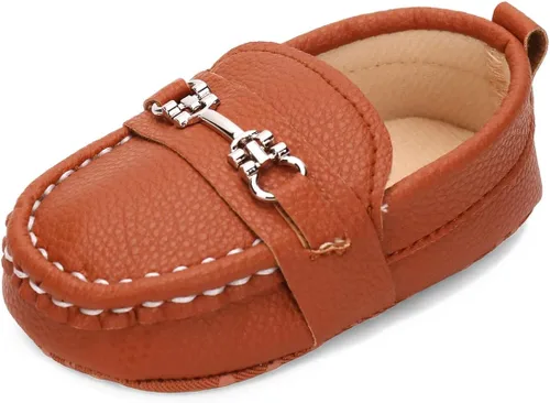 QIETION Mocasines para bebés recién nacidos, para niños y niñas, zapatos de cuna con suela suave, antideslizantes, perfectos para bautizogateoboda