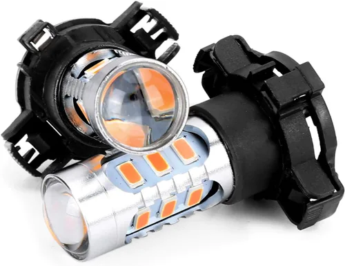 Miniatura 4 de 2 piezas de ámbar sin errores LED SMD PY24W luces de señal de giro para BMW E90 E92 E93 328i 335i M3