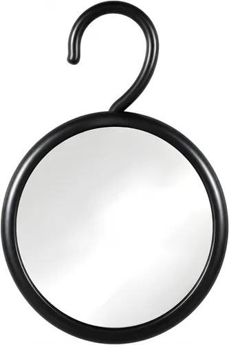 MIRRORVANA Espejo de afeitado redondo sin niebla colgante con gancho giratorio de 360° para colgar y rociar antivaho adicional, superficie antivaho