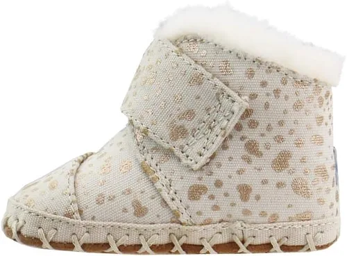 Miniatura 3 de TOMS Botas ocasionales para bebés Cuna Gold Foil Snow Spots Bootie - Oro