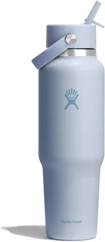 Miniatura 70 de Hydro Flask Botella de agua de viaje – Acero inoxidable aislado – Tapa ancha con pitillo, antiderrames, a prueba de fugas en 24 oz Trillium Pink