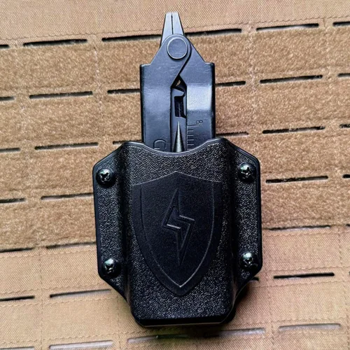 Miniatura 8 de Funda multiherramienta para LEATHERMAN Wave - Funda para cinturón con clip compatible con MOLLE