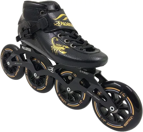 Miniatura 7 de Patines de velocidad profesionales de fibra de carbono para hombres y mujeres Patines de 4 ruedas de velocidad de una sola fila Patines en línea