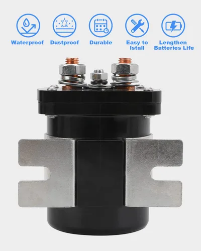 Miniatura 7 de Aislador de batería de 500 amperios para relé de audio móvil, kit de relé aislante de batería continua 12v 500A
