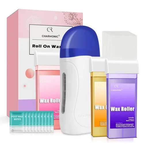 Miniatura 9 de Cuentas de cera de 2.5 lb/1100 g, kit de cera dura con 2 aceites de tratamiento de cera, cuentas de cera dura para piernas, axilas, cara y bikini