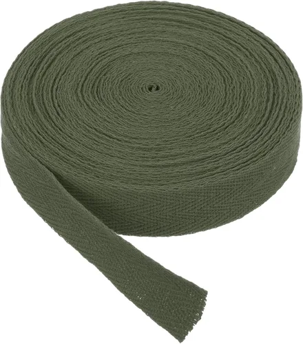 Miniatura 181 de PATIKIL Cinta de sarga de algodón de 1 pulgada, 50 yardas, cinta de algodón, cinta de encuadernación al bies, cinta de espiga para costura, Verde