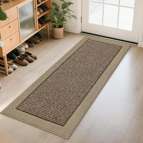 Miniatura 41 de BEQHAUSE Tapete para puerta interior de 20 x 32 pulgadas, tapete antideslizante para entrada, lavable, resistente a la suciedad, tapete